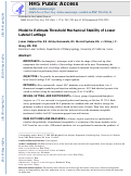 Cover page: Model to Estimate Threshold Mechanical Stability of Lower Lateral Cartilage