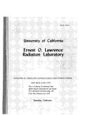 Cover page: MOBILITIES OF CESIUM AMD RUBIDIUM IONS IN THEIR PARENT VAPORS