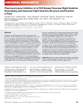 Cover page: Pharmacological Inhibition of mTOR Kinase Reverses Right Ventricle Remodeling and Improves Right Ventricle Structure and Function in Rats