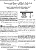 Cover page: Dimensional Changes of Nb3Sn Rutherford Cables During Heat Treatment