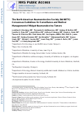 Cover page: The North American Neuroendocrine Tumor Society Consensus Guidelines for Surveillance and Medical Management of Midgut Neuroendocrine Tumors