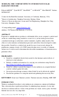 Cover page: Modeling the comfort effects of short-wave solar radiation indoors