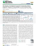 Cover page of The Paradox of Antimalarial Terpenoid Isonitrile Biosynthesis Explained. Proposal of Cyanoformate as an NC Delivery Vector.