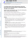 Cover page: Cost-effective way to reduce stimulant-abuse among gay/bisexual men and transgender women: a randomized clinical trial with a cost comparison