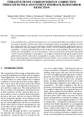 Cover page: Iterative Dense Correspondence Correction Through Bundle Adjustment Feedback-Based Error Detection