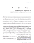 Cover page: Chromosomal Evolution and Patterns of Introgression in Helianthus