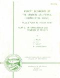 Cover page of Recent Sediments of the Central California Continental Shelf, Pillar Point to Pigeon Point: Part C -- Interpretation and Summary of Results