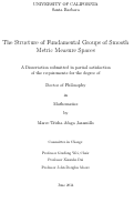 Cover page: The Structure of Fundamental Groups of Smooth Metric Measure Spaces