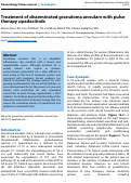 Cover page: Treatment of disseminated granuloma annulare with pulse therapy upadacitinib