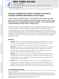 Cover page: Changes in Attentional Function in Patients From Before Through 12&nbsp;Months After Breast Cancer Surgery.