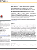 Cover page: Expression of Five Endopolygalacturonase Genes and Demonstration that MfPG1 Overexpression Diminishes Virulence in the Brown Rot Pathogen Monilinia fructicola