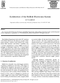 Cover page: Architecture of the BaBar Electronics System