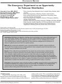 Cover page: The Emergency Department as an Opportunity for Naloxone Distribution: A Systematic Review