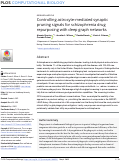 Cover page: Controlling astrocyte-mediated synaptic pruning signals for schizophrenia drug repurposing with deep graph networks