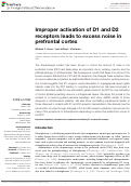 Cover page: Improper activation of D1 and D2 receptors leads to excess noise in prefrontal cortex