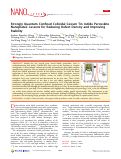 Cover page: Strongly Quantum Confined Colloidal Cesium Tin Iodide Perovskite Nanoplates: Lessons for Reducing Defect Density and Improving Stability