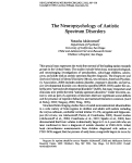 Cover page: The Neuropsychology of Autistic Spectrum Disorders