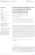 Cover page: Cellular signaling pathways in the nervous system activated by various mechanical and electromagnetic stimuli