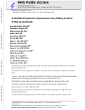 Cover page: A Modified Progressive Supranuclear Palsy Rating Scale for Virtual Assessments