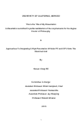 Cover page: Approaches To Integrating A HIgh Penertration Of Solar PV and CPV Onto The Electrical Grid