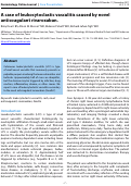 Cover page: A case of leukocytoclastic vasculitis caused by novel anticoagulant rivaroxaban