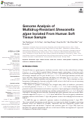 Cover page: Genome Analysis of Multidrug-Resistant Shewanella algae Isolated From Human Soft Tissue Sample