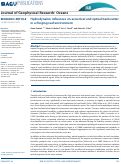 Cover page: Hydrodynamic influences on acoustical and optical backscatter in a fringing reef environment