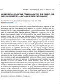 Cover page: Longitudinal Cognitive Performance In The Oldest Old With No Dementia: A-Beta Or Other Pathologies?