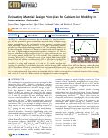 Cover page: Evaluating Material Design Principles for Calcium-Ion Mobility in Intercalation Cathodes.