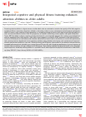 Cover page: Integrated cognitive and physical fitness training enhances attention abilities in older adults