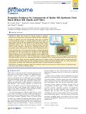 Cover page: Proteomic Evidence for Components of Spider Silk Synthesis from Black Widow Silk Glands and Fibers