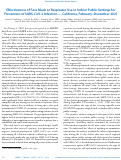 Cover page: Effectiveness of Face Mask or Respirator Use in Indoor Public Settings for Prevention of SARS-CoV-2 Infection — California, February–December 2021