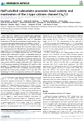 Cover page: Half-calcified calmodulin promotes basal activity and inactivation of the L-type calcium channel CaV1.2