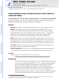 Cover page: A Mixed-Methods Study of Patient–Provider E-Mail Content in a Safety-Net Setting