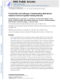 Cover page: The Benefits and Challenges of Implementing Motivational Features to Boost Cognitive Training Outcome