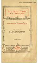 Cover page: "Geographical Basis of History," excerpt from The Philosophy of History (1899)