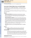 Cover page: Assessment of pulpal vitality using laser speckle imaging