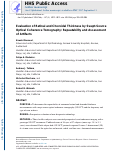 Cover page: Evaluation of Retinal and Choroidal Thickness by Swept-Source Optical Coherence Tomography: Repeatability and Assessment of Artifacts