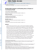 Cover page: Mental Health Symptoms and Parenting Stress of Parents of Court-Involved Youth.