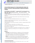 Cover page: A Sector Wheel Approach to Understanding the Needs and Barriers to Services among Homeless-Experienced Veteran Families.