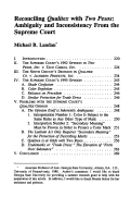 Cover page: Reconciling <em>Qualitex</em> with <em>Two Pesos</em>: Ambiguity and Inconsistency From the Supreme Court