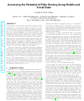 Cover page: Assessing the Potential of Ride-Sharing Using Mobile and Social Data