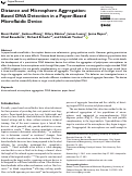 Cover page: Distance and Microsphere Aggregation-Based DNA Detection in a Paper-Based Microfluidic Device