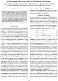 Cover page: A Nonparametric Bayesian Model of Visual Short-Term Memory