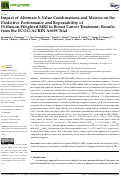 Cover page: Impact of Alternate b-Value Combinations and Metrics on the Predictive Performance and Repeatability of Diffusion-Weighted MRI in Breast Cancer Treatment: Results from the ECOG-ACRIN A6698 Trial