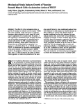 Cover page: Mechanical strain induces growth of vascular smooth muscle cells via autocrine action of PDGF.