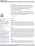 Cover page: The association of Medicaid expansion and racial/ethnic inequities in access, treatment, and outcomes for patients with acute myocardial infarction