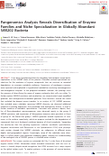 Cover page: Pangenomics Analysis Reveals Diversification of Enzyme Families and Niche Specialization in Globally Abundant SAR202 Bacteria.