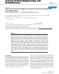 Cover page: Review of control strategies for robotic movement training after neurologic injury