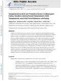 Cover page: Temperament as Risk and Protective Factors in Obesogenic Eating: Relations Among Parent Temperament, Child Temperament, and Child Food Preference and Eating.